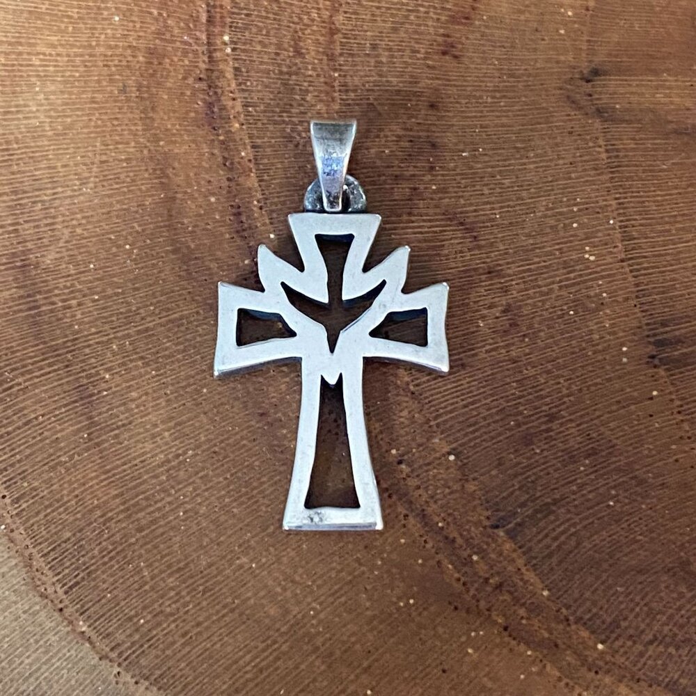 RETIRED James Avery Holy Spirit Pendant, Sterling Silver